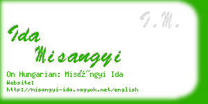 ida misangyi business card